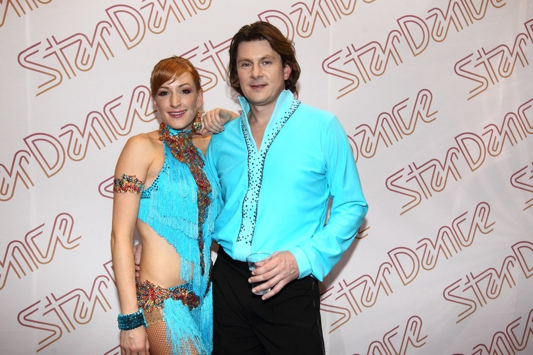 2012. Martin Procházka během taneční soutěže Star Dance s partnerkou Terezou Bufkovou