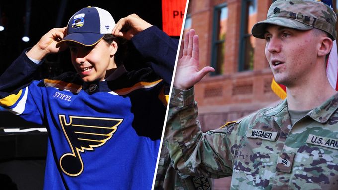 Doplatil na tvrdý vojenský trénink. Bek draftovaný St. Louis (21) po kolapsu bojuje o život Doplatil na tvrdý vojenský trénink. Bek draftovaný St. Louis (21) po kolapsu bojuje o život