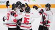 Po trefě Dylana Guenthera se Kanada raduje z vedení ve finále proti české juniorské reprezentaci