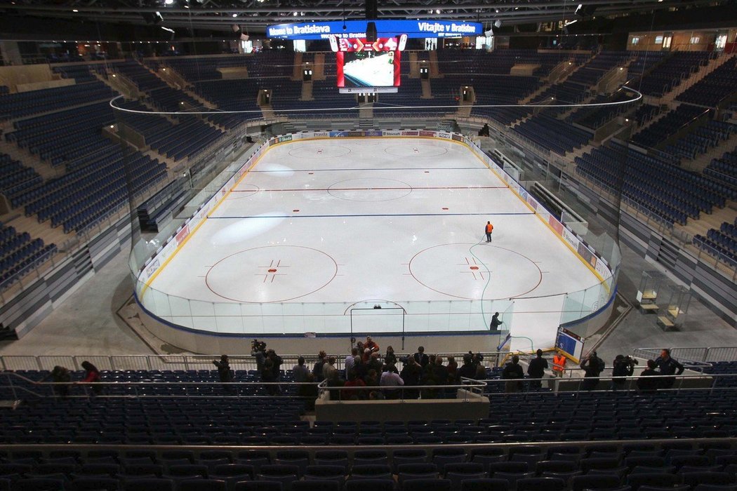 Zimní stadion Ondreje Nepely pojme přes deset tisíc fanoušků