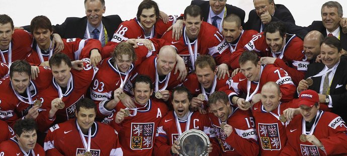 Čeští hokejisté získali na mistrovství světa bronzové medaile