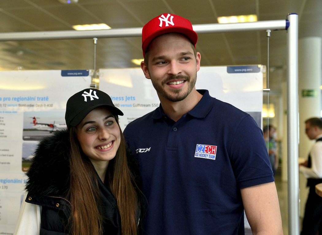 Dominik Furch a přítelkyně Kateřina