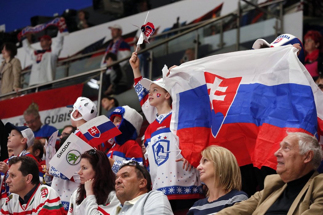 Fanoušci slovenských hokejistů měli na mistrovství světa důvod k radosti. Slovensko vedlo nad Maďarskem 3:1.