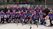 Hokejisté vedoucího Motoru České Budějovice vyhráli ve 21. kole nadstavby první hokejové ligy v Ostravě nad Porubou 8:1 a vytvořili se 135 body nový rekord soutěže.