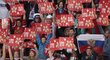Ruští fanoušci na domácím mistrovství světa v utkání proti Lotyšsku