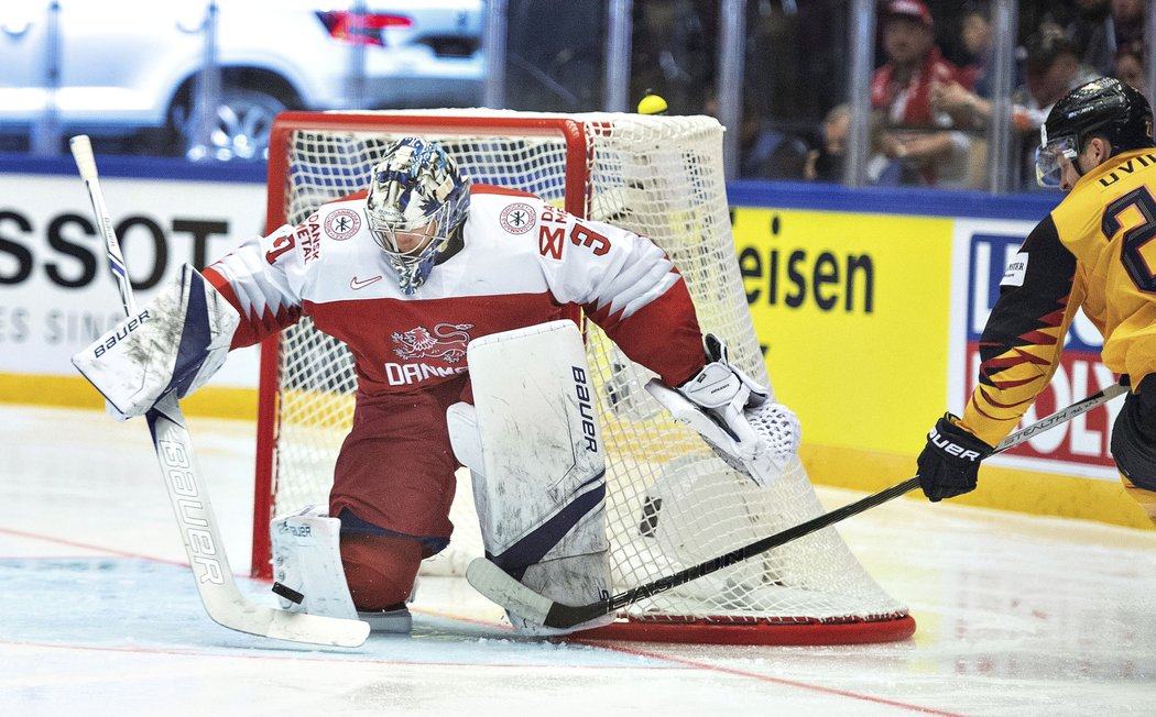 Frederik Andersen zastavuje německý pokus