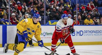 Česko - Švédsko 1:3. Rozhodly přesilovky, za Čechy skóroval Zadina