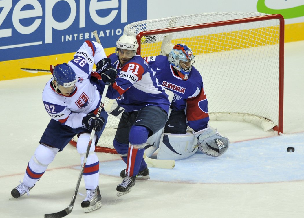 Zleva Branko Radivojevič (SVK), Klement Pretnar (SLO) a Robert Kristan (SLO)