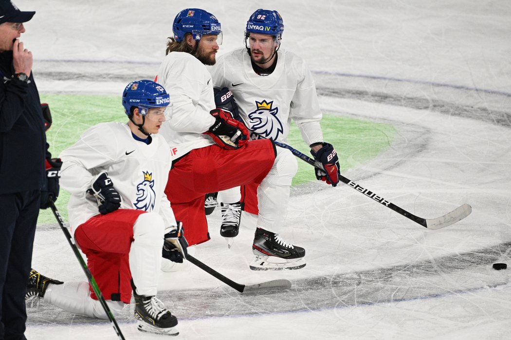 Česká hokejová reprezentace se připravuje na začátek šampionátu
