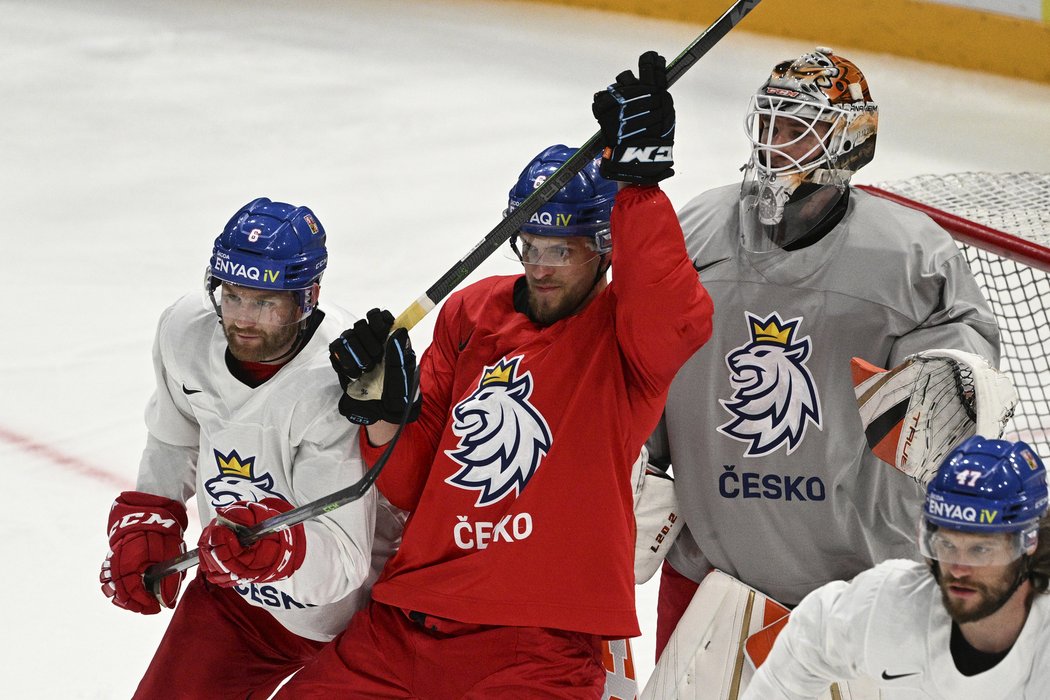 Česká hokejová reprezentace se připravuje na začátek šampionátu