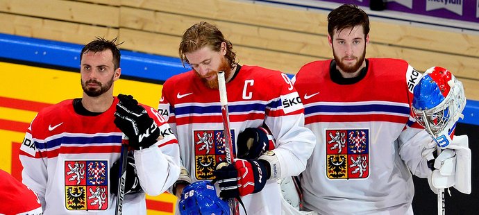 Zklamání českých hokejistů po vyřazení ve čtvrtfinále bylo obrovské