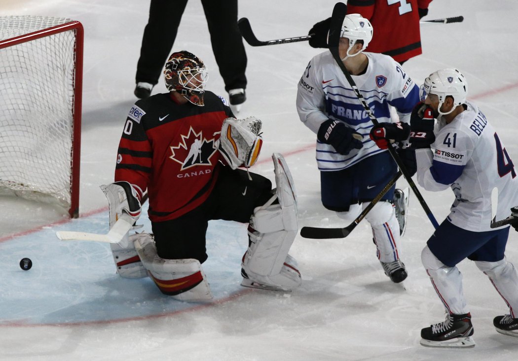Francouzští hokejisté otáčejí duel s Kanadou