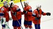 Norští hokejisté se radují z výhry nad Jižní Koreou, která jim zaručila záchranu v elitní divizi MS