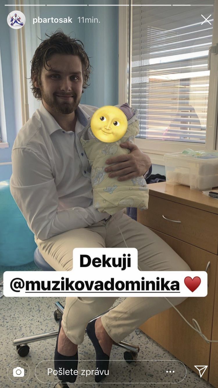 Patrik Bartošák se pochlubil synkem na Instagramu