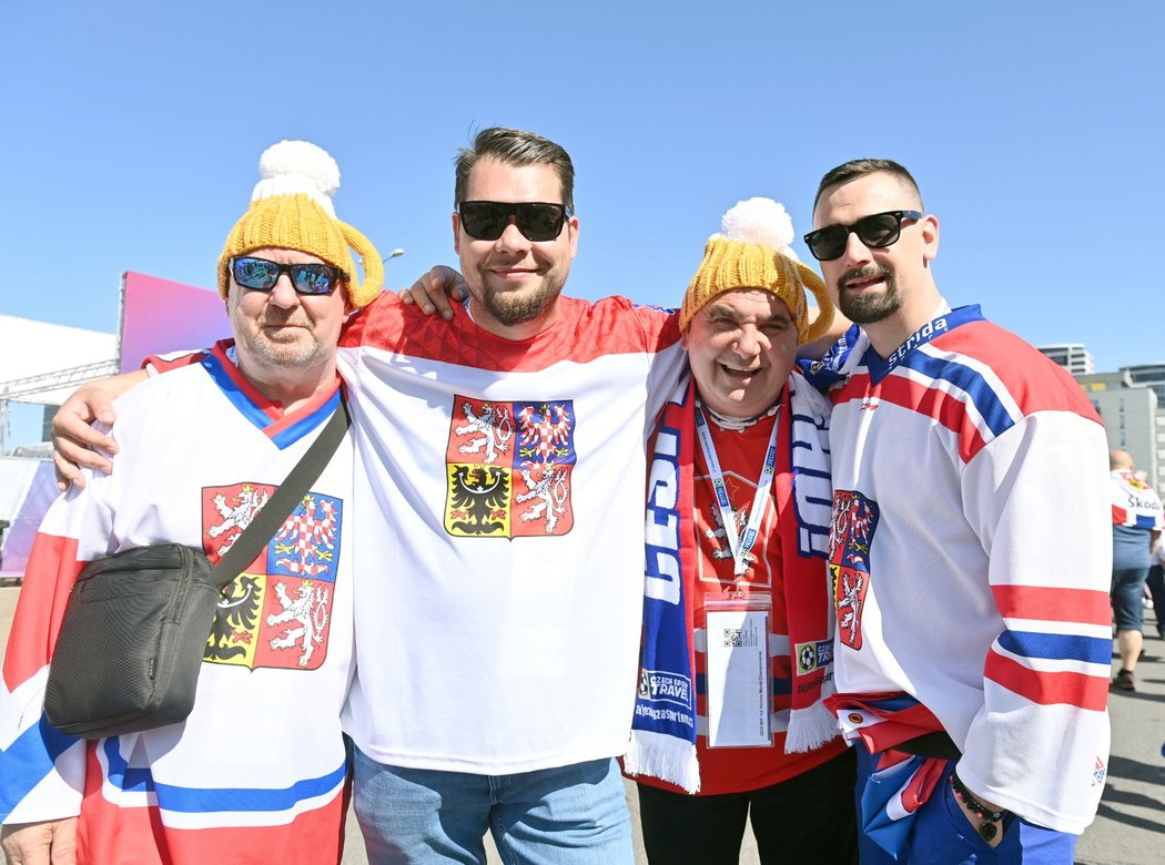Čeští fanoušci před zápase národního týmu proti Norsku