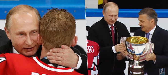 Putin překvapil na MS úsměvy: Sahal po poháru a děkoval Kanadě za hokej