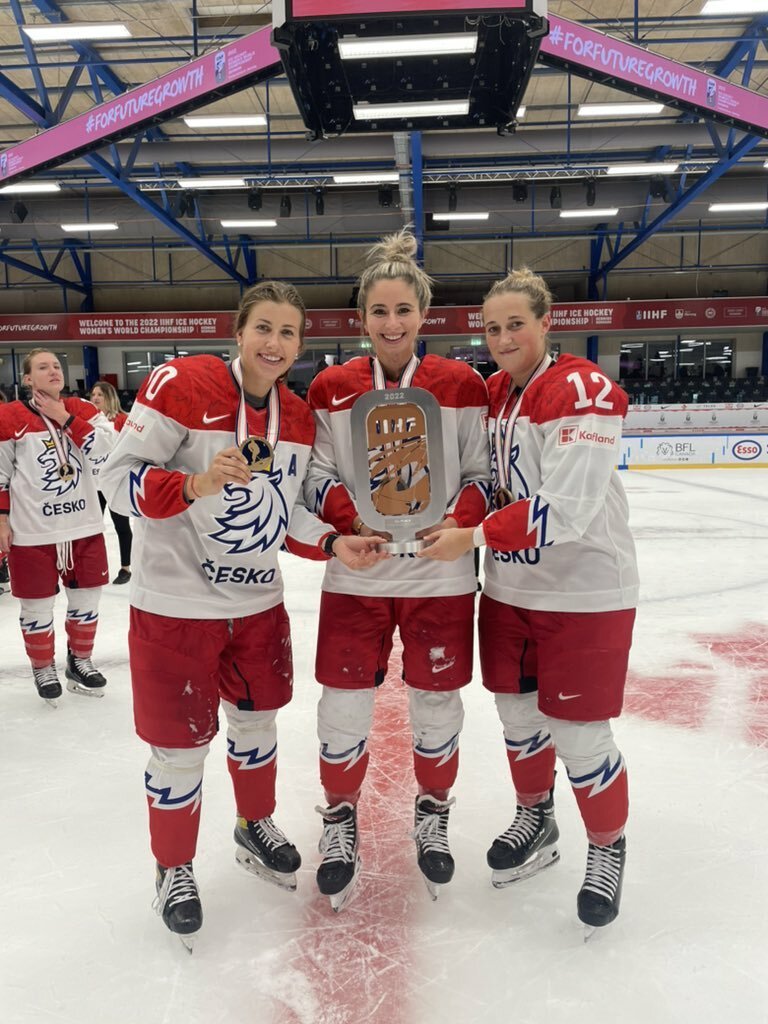 České hokejistky vybojovaly historicky první medaili z MS
