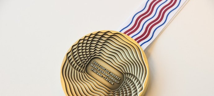 Takhle vypadá zlatá medaile na MS v ledním hokeji 2023