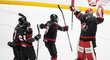 Kanadské hokejistky se radují z postupu do finále MS