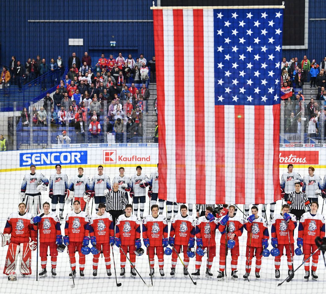 Výhru sice bral tým USA, čeští mladíci se ale stydět nemusí