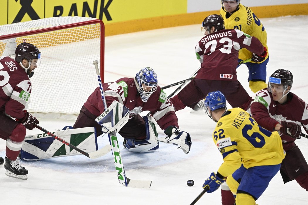 Švédové na závěr skupiny vyzvali Lotyšsko