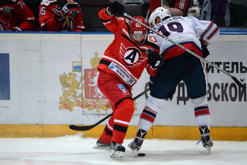 Díky angažmá v KHL si Andrej Nestrašil odbyl i reprezentační debut, v sezoně 2017/18 patřil mezi stálice národního týmu