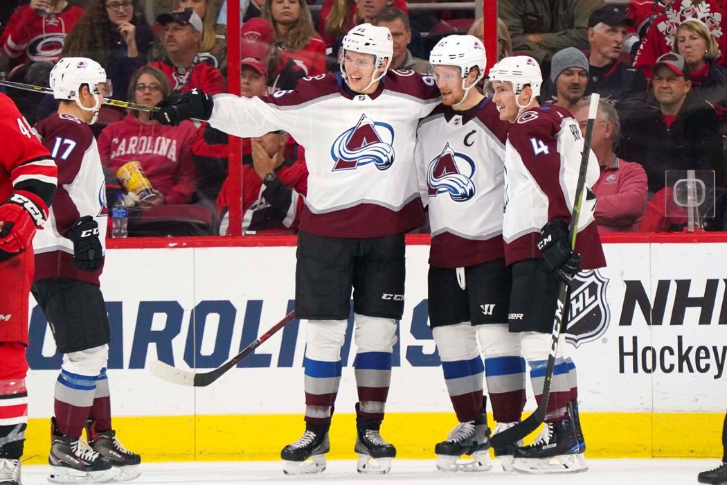 Radost Colorado Avalanche ze vstřelené branky