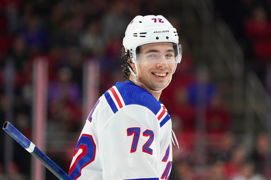 Český útočník Filip Chytil z New York Rangers se trefil počtvrté v sezoně