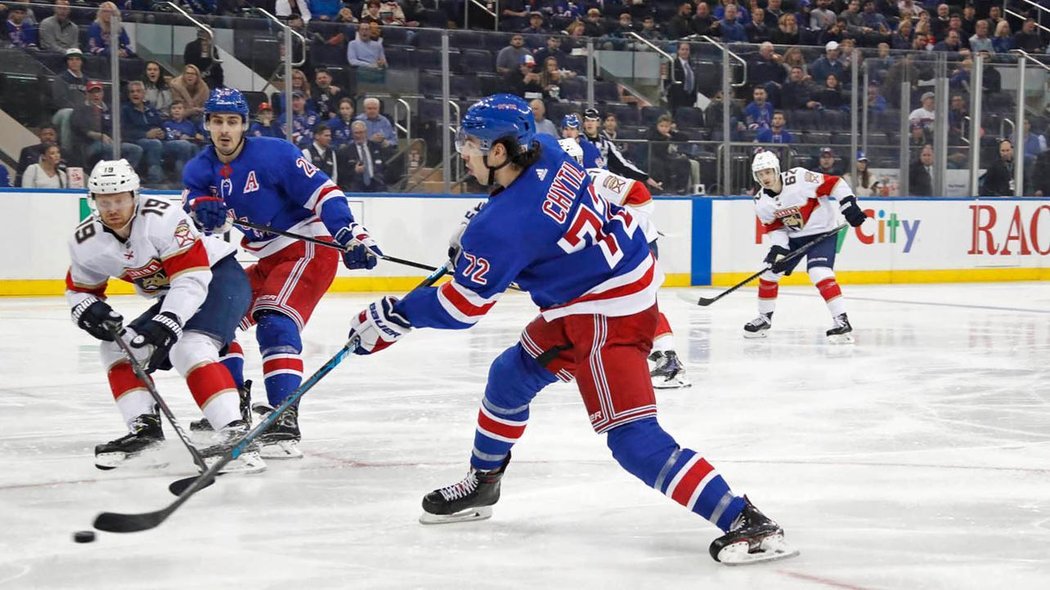 Reprezentační útočník Filip Chytil po výstavní akcí proti Floridě přidal svůj čtvrtý gól v sezoně, Rangers ale nezvládli přestřelku s Panthers a padli po samostatných nájezdech