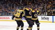Elitní lajna Bostonu s Davidem Pastrňákem se v nové sezoně NHL zatím trápí