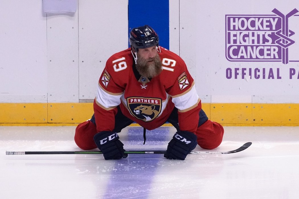 Ostřílený útočník Joe Thornton v dresu Florida Panthers