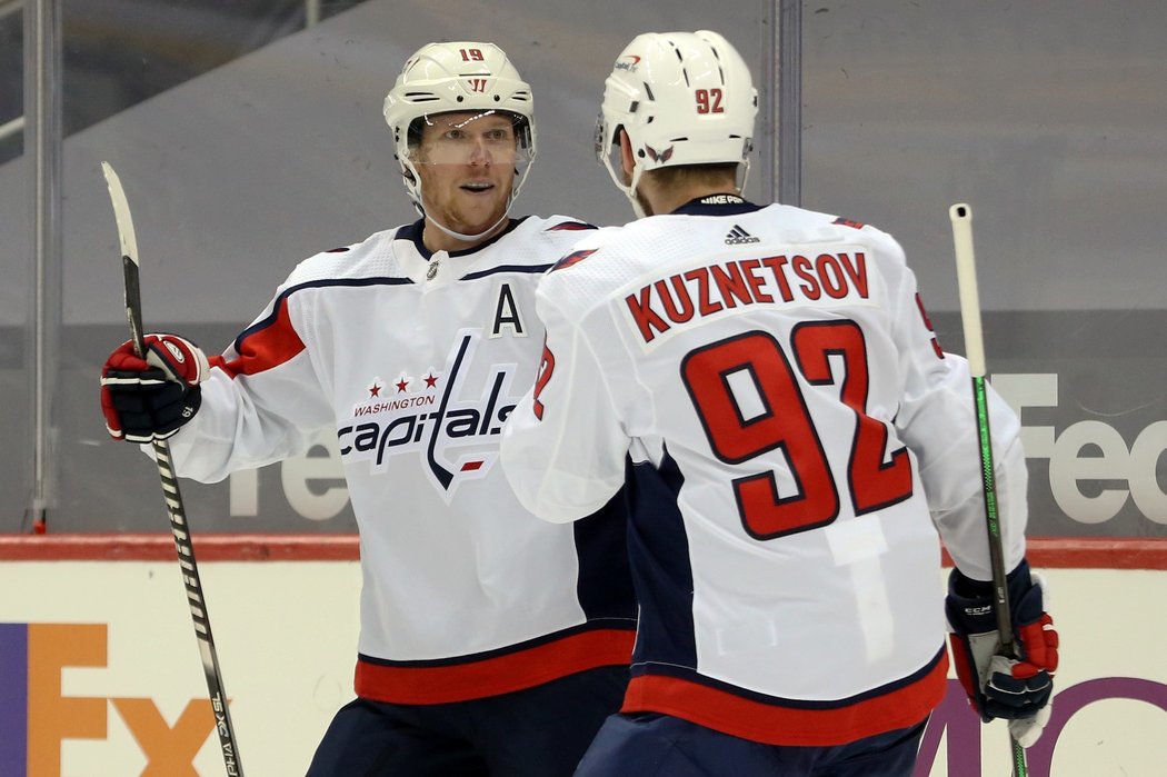 Gólová radost Nicklase Bäckströma z Washington Capitals