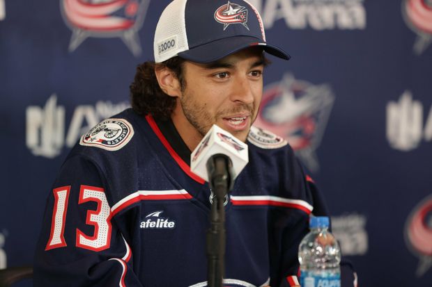 Johnny Gaudreau po přesunu do Columbusu Johnny Gaudreau po přesunu do Columbusu