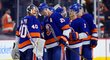 New York Islanders oslavují vítězství
