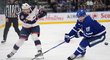 Český obránce David Jiříček prožil první dvoubodový večer v NHL proti Torontu
