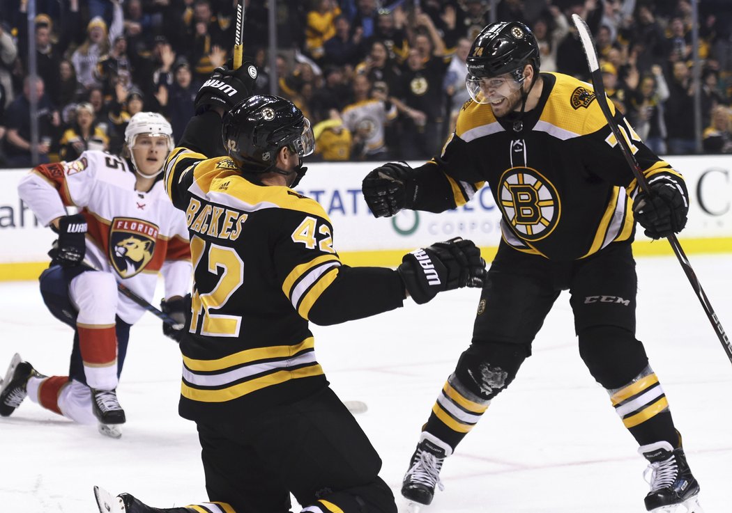 Jedním ze střelců Bruins byl také zkušený David Backes