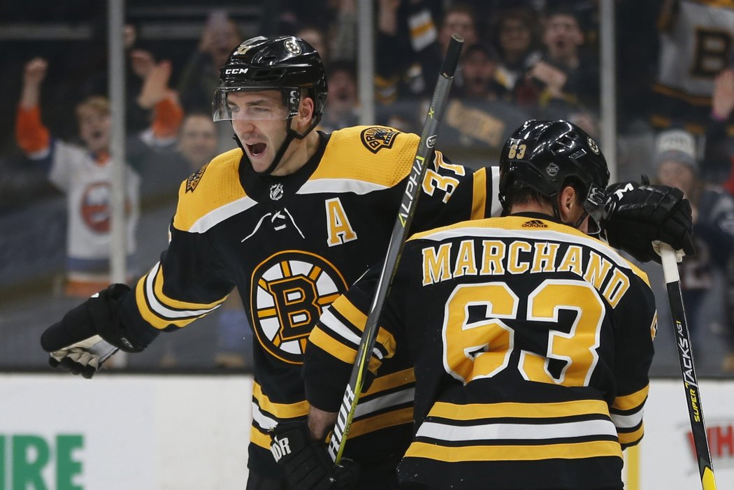 Brad Marchand byl u obou Bergeronových branek