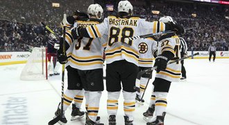 Pastrňákovo parádní představení. Schytal pecku, dal gól a Boston vyhrál