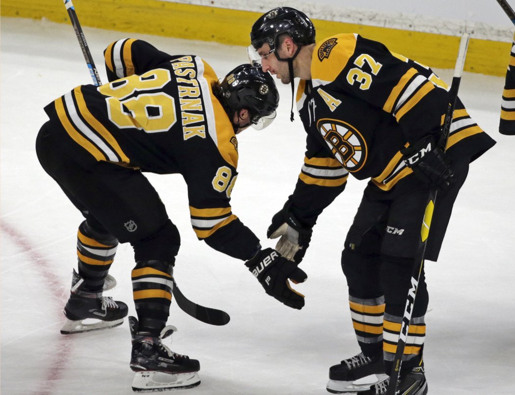 David Pastrňák se podílel ve čtvrtečním utkání NHL gólem a nahrávkou na výhře hokejistů Bostonu 6:4 nad Calgary.