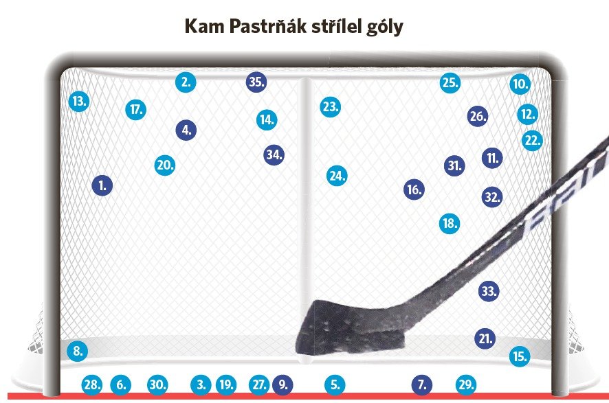 Kam Pastrňák střílel góly