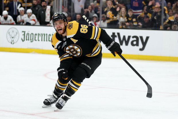David Pastrňák se raduje z jednoho ze svých gólů v NHL David Pastrňák se raduje z jednoho ze svých gólů v NHL