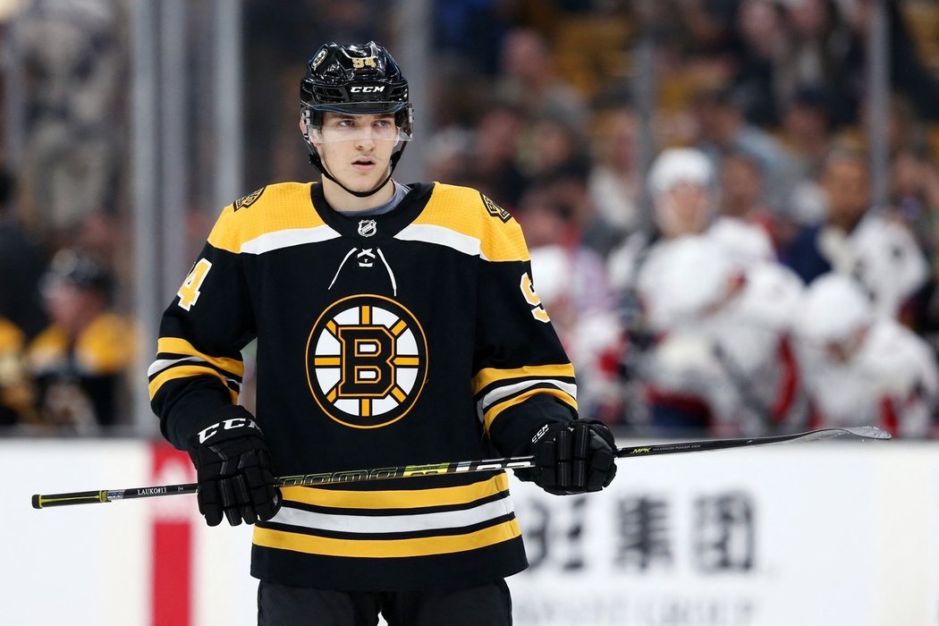 Útočník farmy Boston Bruins Jakub Lauko prosí lidi, aby nevolili Andreje Babiše