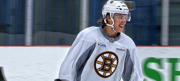 David Pastrňák si rychle zvyká na dres Bruins.