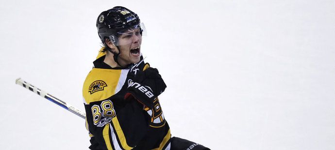 Bostonský David Pastrňák byl nejproduktivnějším Čechem základní části NHL.