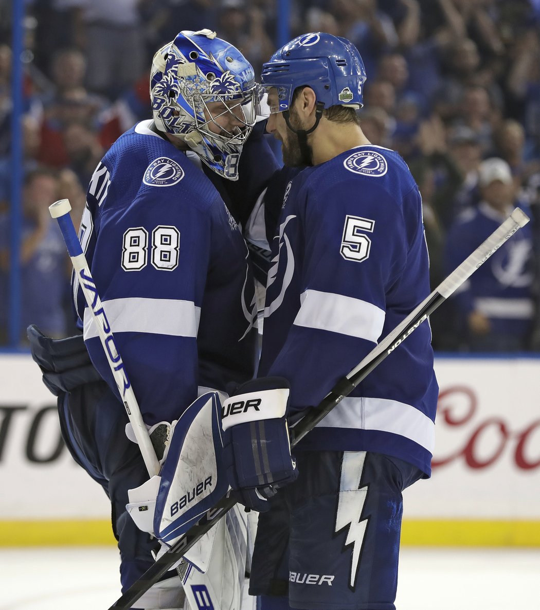 Brankář Andrei Vasilevskiy dovolil Bostonu vstřelit jen dva góly.