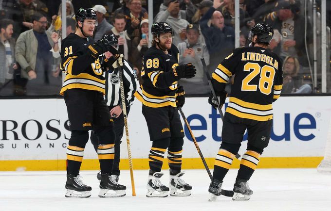 Souboj českých hvězd v NHL: Pastrňák zapsal tři body, Hertl skóroval. Vyhrál Boston Souboj českých hvězd v NHL: Pastrňák zapsal tři body, Hertl skóroval. Vyhrál Boston