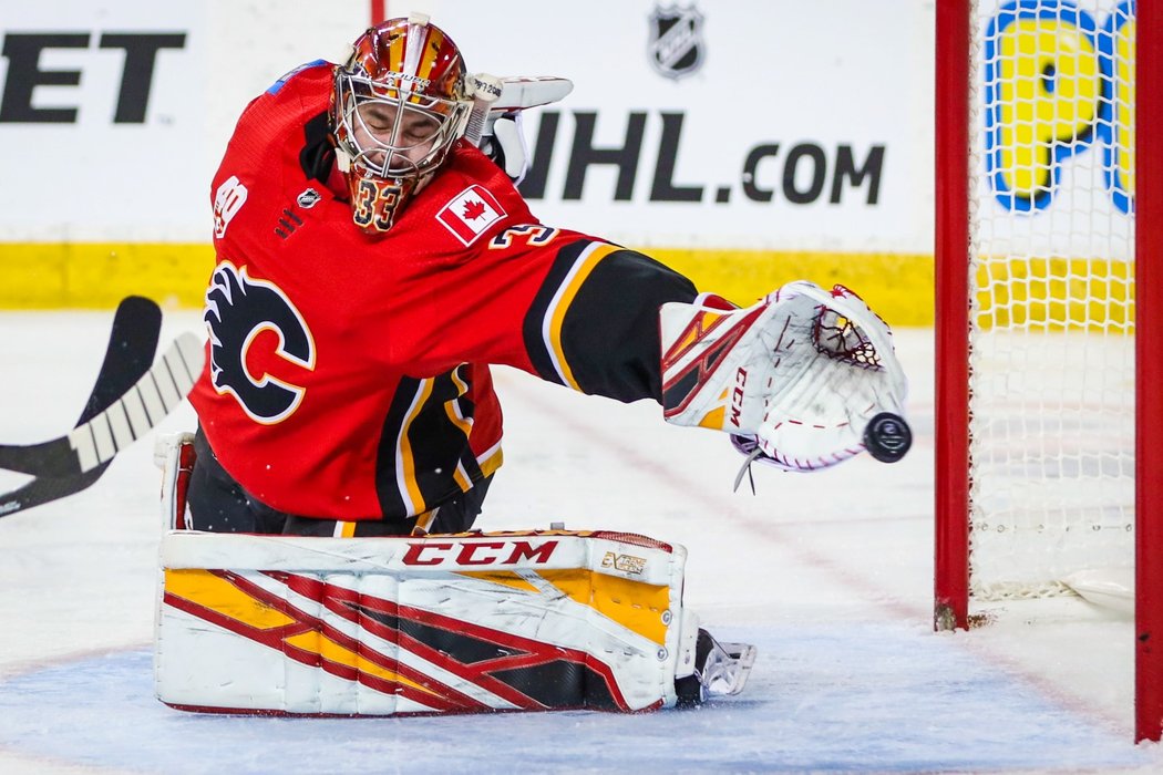 David Rittich předvedl proti New Jersey další skvělý výkon a vychytal výhru Calgary 5:2