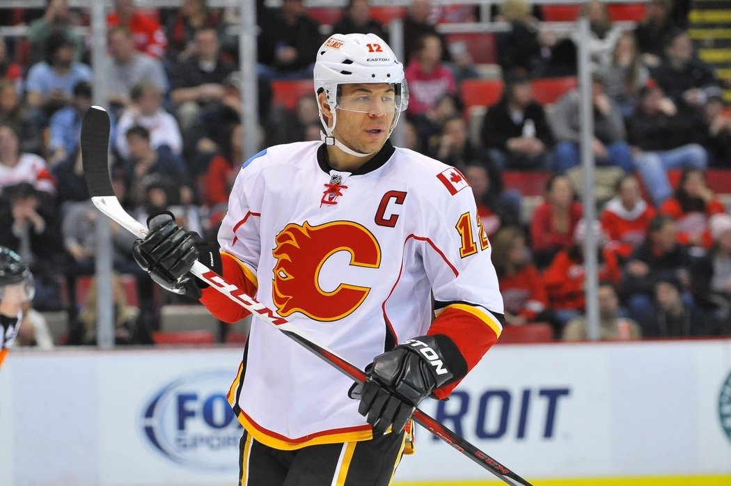 Jarome Iginla v dresu Calgary.