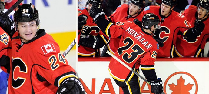 Hudler a Monahan jsou v současné době nejproduktivnější hráči Flames.