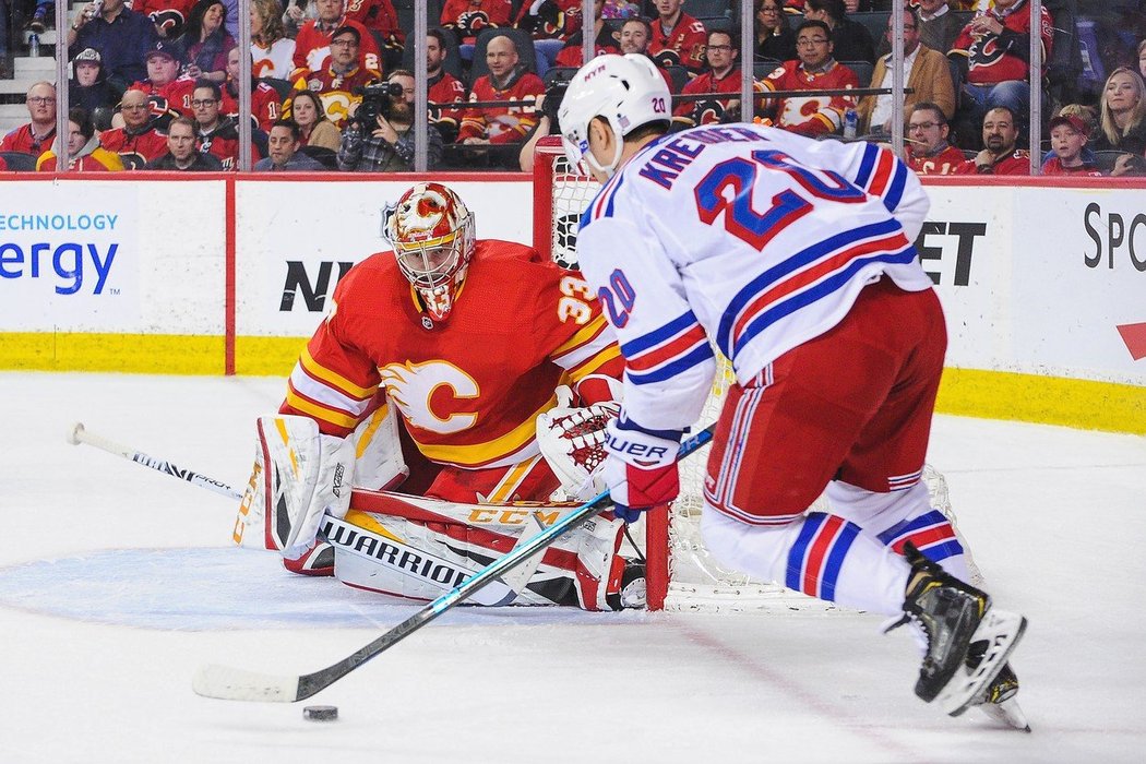 Vítězství nad Rangers podpořil 25 zákroky David Rittich.